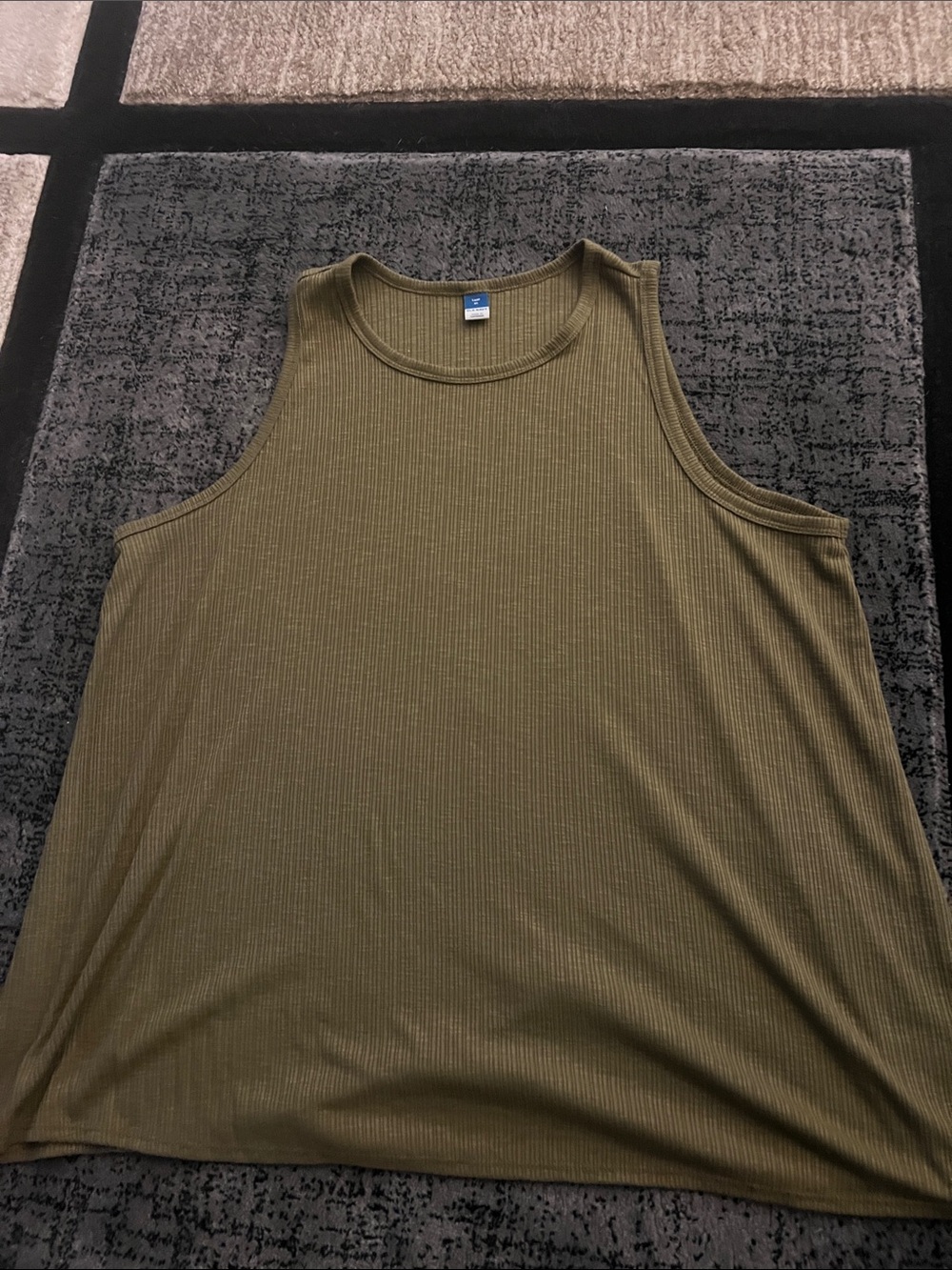 Old Navy Olive Ribbed Sleeveless Tank